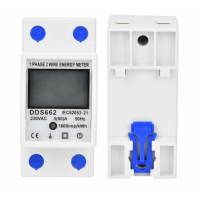 Lcd Display Single Phase Din Rail 230vac 5(80)a 50hz Digital Energy Meter