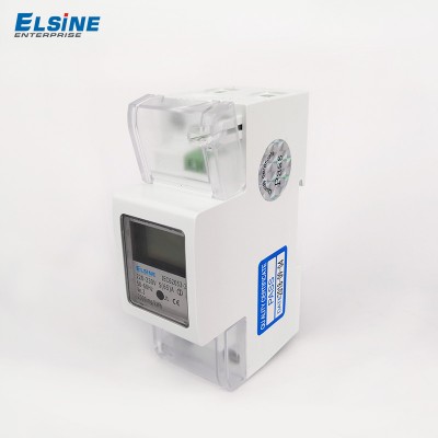 Smart Electricity Power Meter 100a Single Phase Lcd Display Hour Energy Meter Elsine Dds238-2