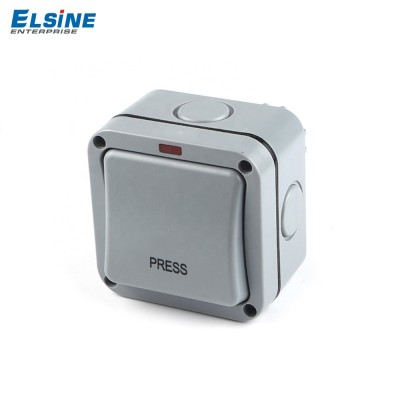 electrical  "press" push button switch waterproof ip66 WP series weatherproof switches