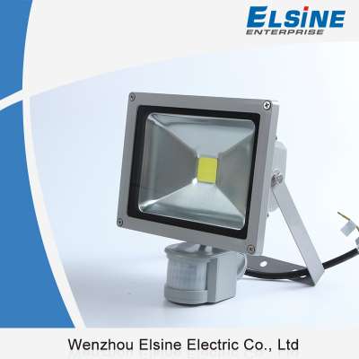 Ground series 50W COB LED Flood light 110-240VAC IP65 wateproof outdoor lighting with PIR Sensor