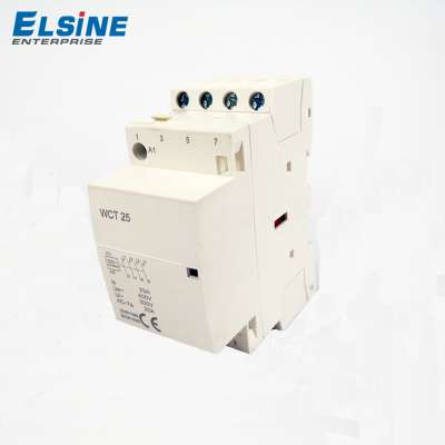 16A 25A 63A 100A Manual style safe and reliable ac modular contactor WCT-25 4P