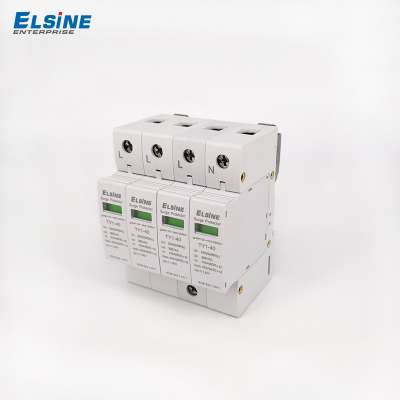 Wholesale manufacturer TUV SEMKO AC 500/385V 40KA 4P single phase Power supply lightning surge protection device SPD