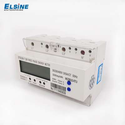 Whenzhou hot style : 3 phase wireless energy meter DTS238-7 ZN din rail LCD display meters