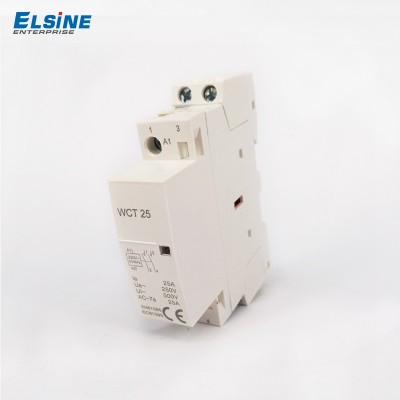 wenzhou Elsine safe and reliable mini modular contactor WCT-25A 2P