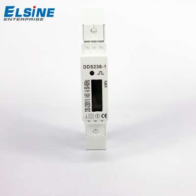 High quality 5(45)A 220-230V 50HZ Single phase Din rail KWH Watt hour din-rail energy meter LCD